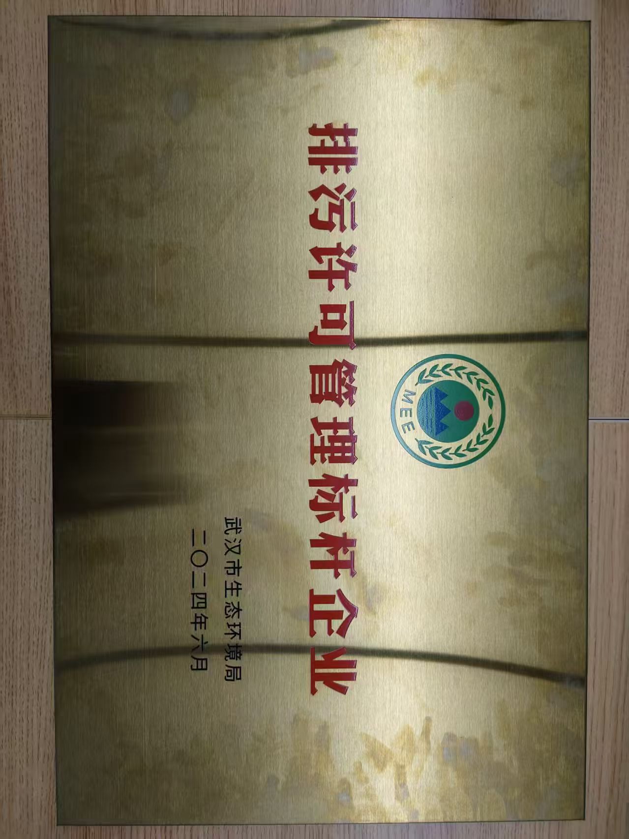 2024 年，TCL華星旗下武漢華星榮獲武漢市“排污許可標桿管理企業”獎牌